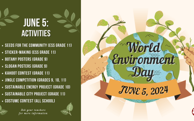 June 5 – HS World Environment Day Activities